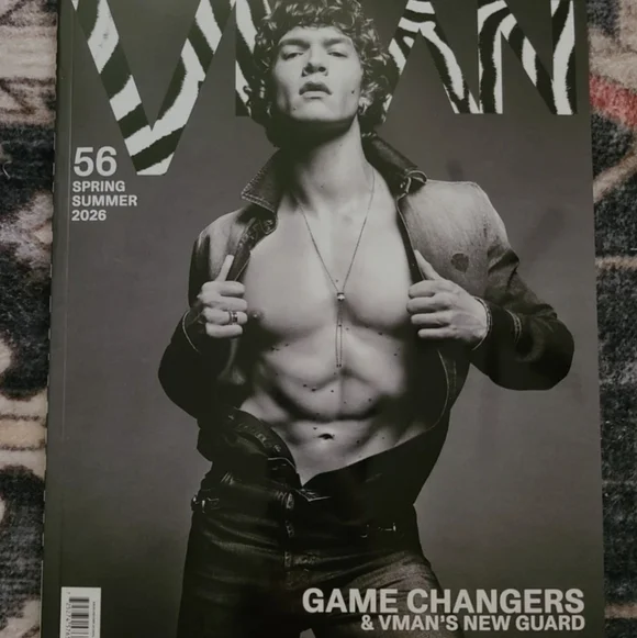 VMAN Spring/Summer 2026 -- Heated Rivalry Game Changers Magazine Connor Storrie - Picture 2 of 5